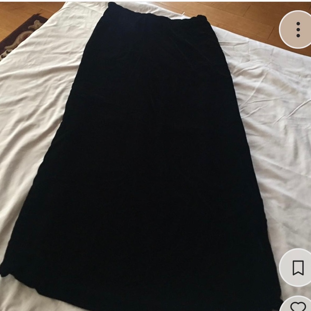 The Limited Black Velour Maxi Skirt, Sz 4